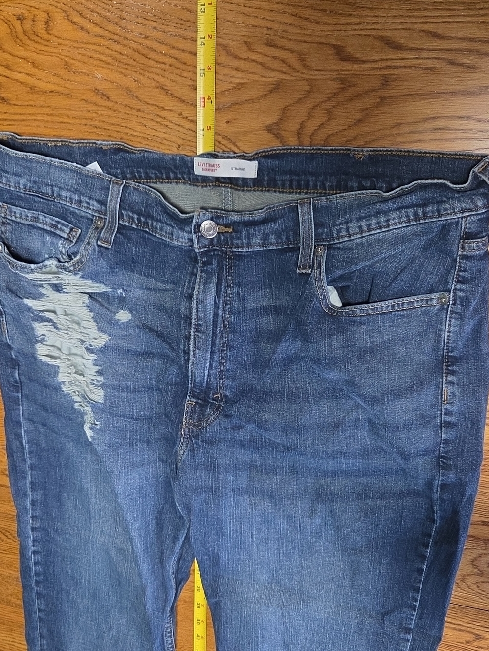 Men's Relaxed Distressed Blue Jeans - Levi Strauss